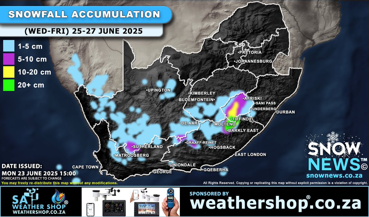 SnowNewsSA's tweet photo. Latest Snow Forecast 

#SnowWorld #WINTER #snow https://t.co/uHjlkvUZeH
