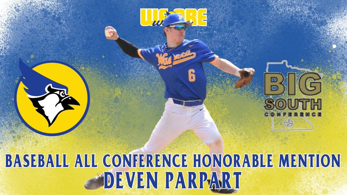 Shout out to Deven!  He was named to the 2025 #BigSouth Conference Baseball All Conference Honorable Mention team for his performance this spring! #WeAreWaseca