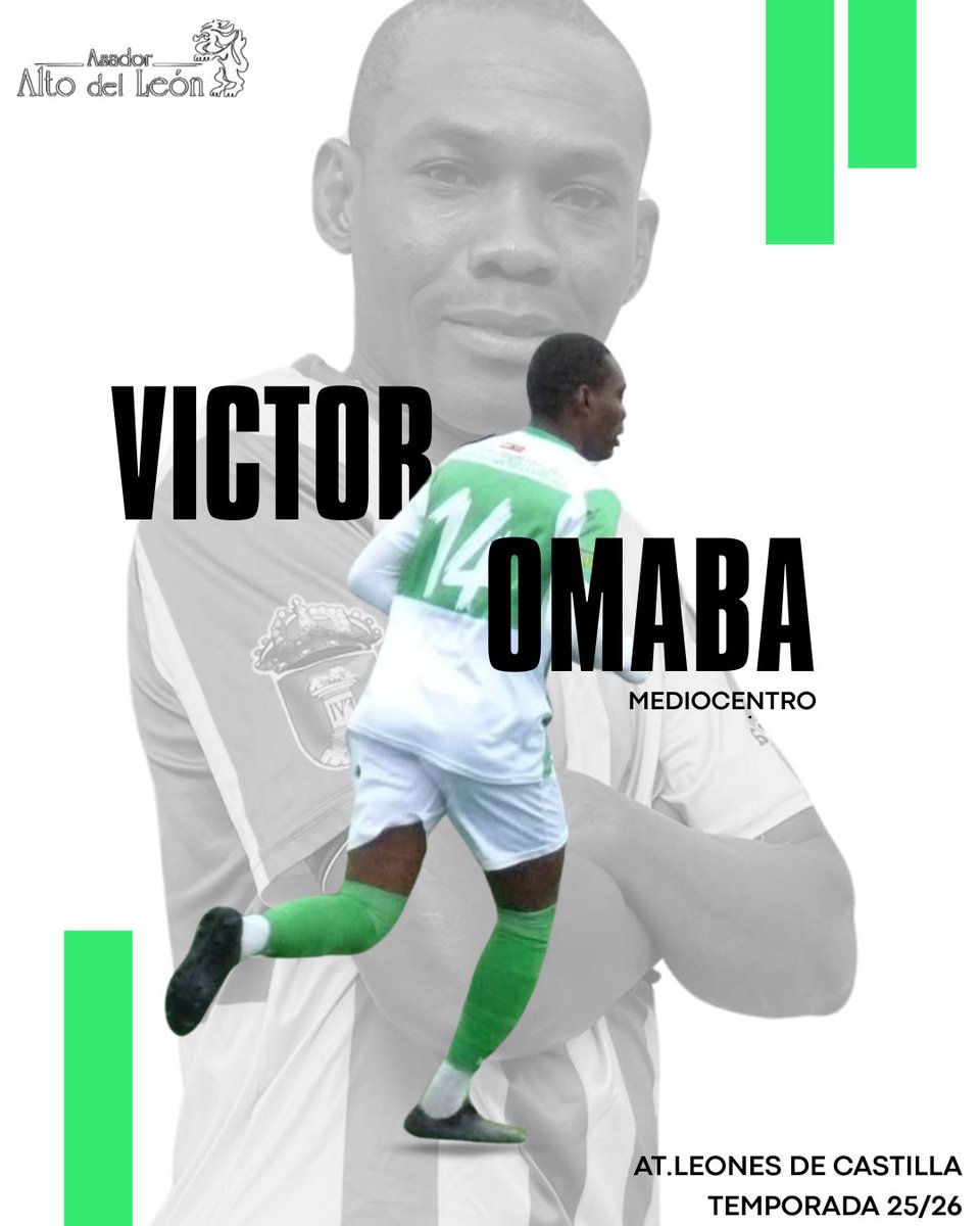 🦁 FICHAJE | VICTOR OMABA 

Empezamos la semana anunciando la vuelta de Victor para la temporada 25/26

Victor, que fue pieza clave en el ascenso , apuesta por volver al club.

Bienvenido de nuevo Victor.

#OrgulloVerdiblanco💚
#EmpiezaLoBonito🤍