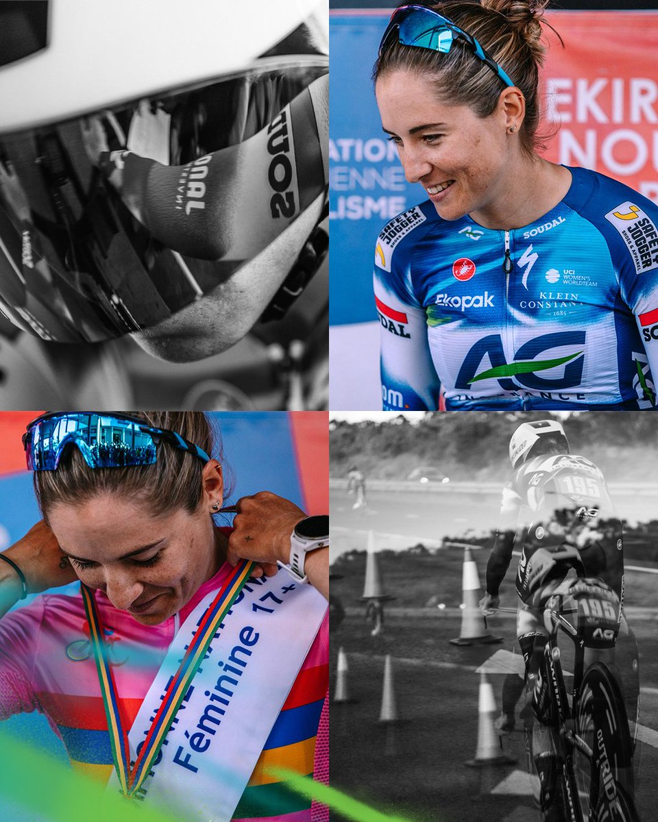 AG Insurance - Soudal Pro Cycling Team (@agsoudal) on Twitter photo Double national champion again! 🇲🇺🥇
<a href="/KimLeCourt/">Kim (Le Court) Pienaar</a> extended both her ITT and road titles in Mauritius and will continue riding proudly in her national colours.
"It’s more than a jersey, it’s carrying a nation with me every time I race." 💙
#DreamDareGrow Double national champion again! 🇲🇺🥇
<a href="/KimLeCourt/">Kim (Le Court) Pienaar</a> extended both her ITT and road titles in Mauritius and will continue riding proudly in her national colours.
"It’s more than a jersey, it’s carrying a nation with me every time I race." 💙
#DreamDareGrow