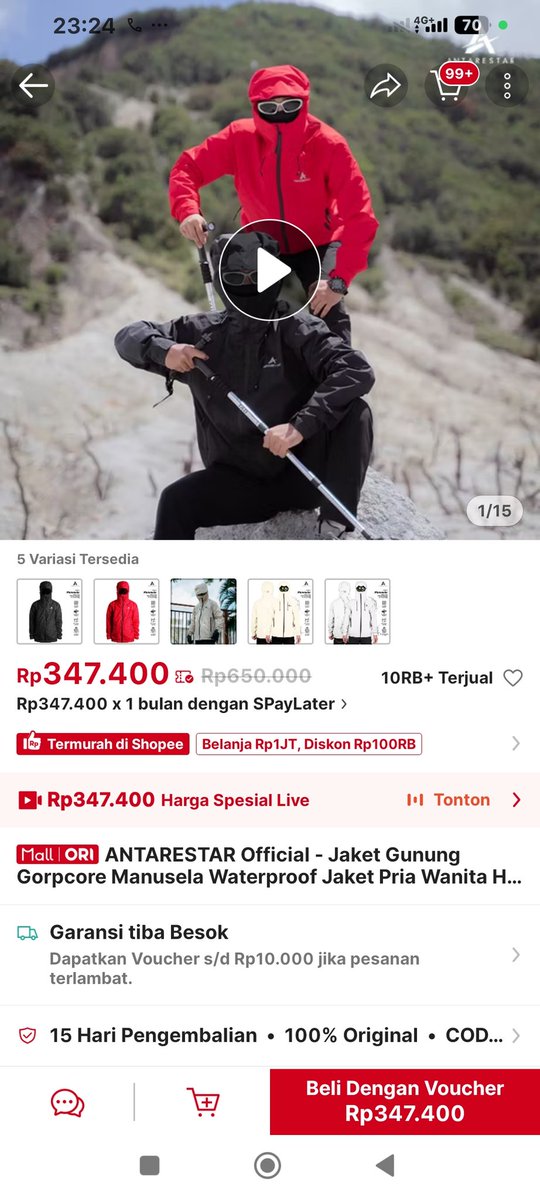 erekate__'s tweet photo. @blubieryy mau ini aja kak aku bulan depan ada naik gunung sama organisasi ku, plis kak semoga beruntung https://t.co/9fTPRB60zC