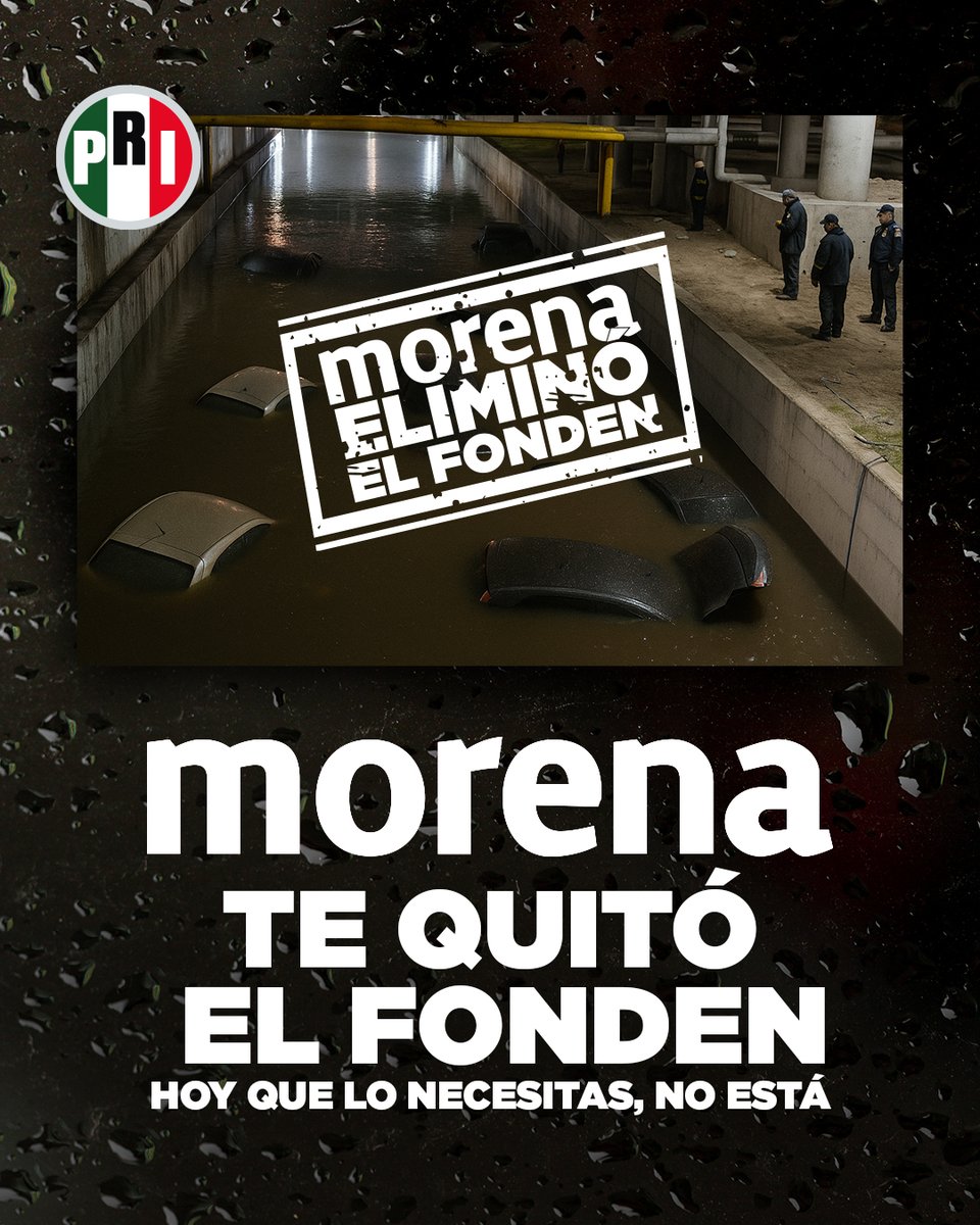 Más de 33 mil millones de pesos desaparecieron con la eliminación del FONDEN. ¿A dónde fue ese dinero que debía proteger a las familias?

#PRIpropone que el Gobierno Federal cubra cada pérdida material por desastre natural y que aclare el destino de los recursos del FONDEN.