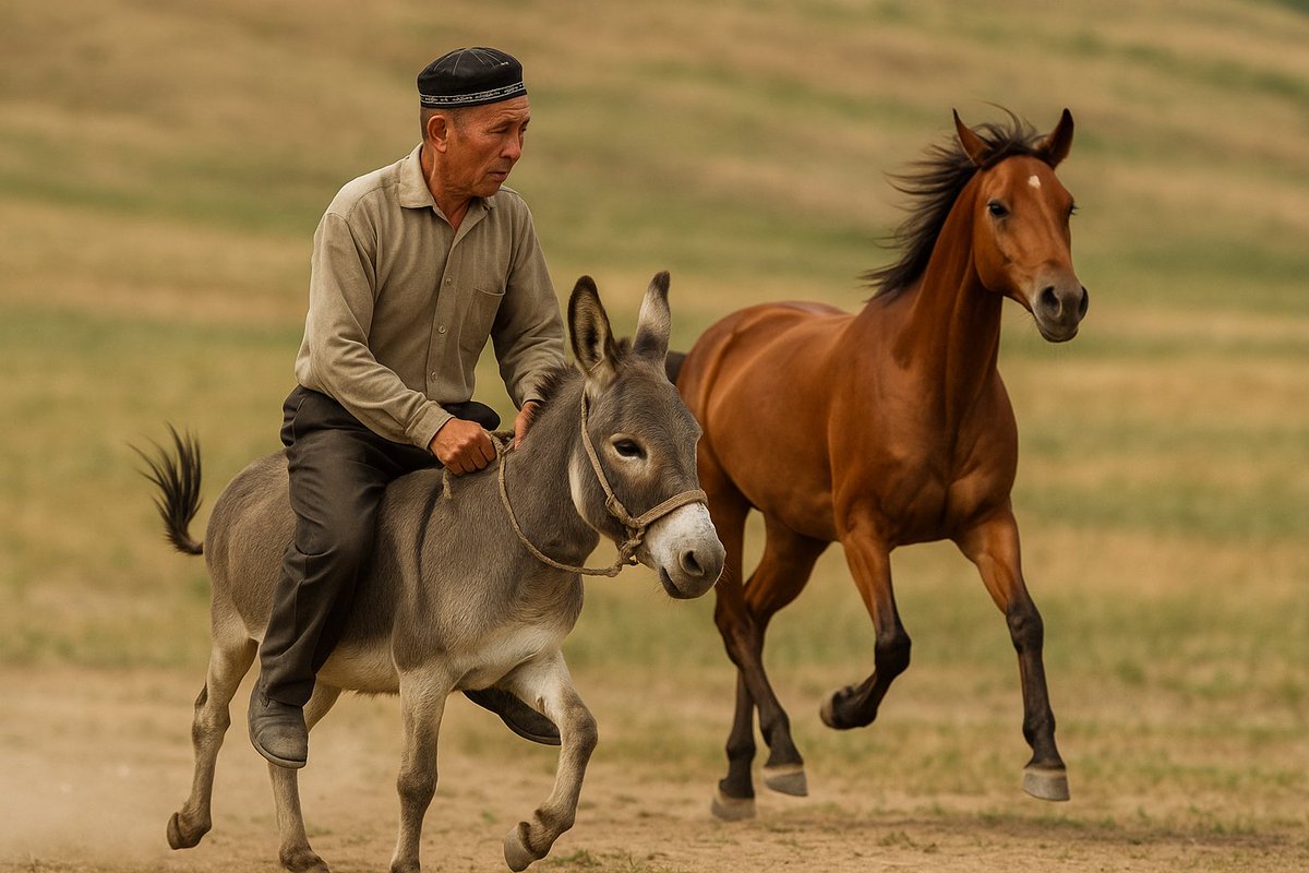 Отни рашкини келтириш учун, эшшакка минилмайди...