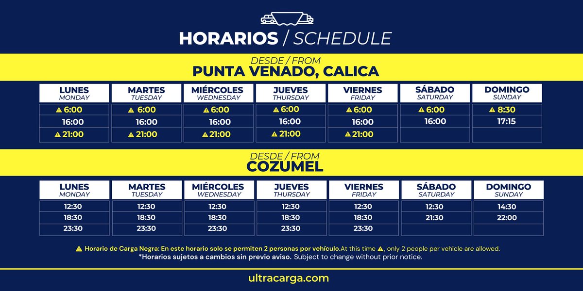 Ultra_Carga's tweet photo. #HorariosJunio https://t.co/sO2NHfdTaL