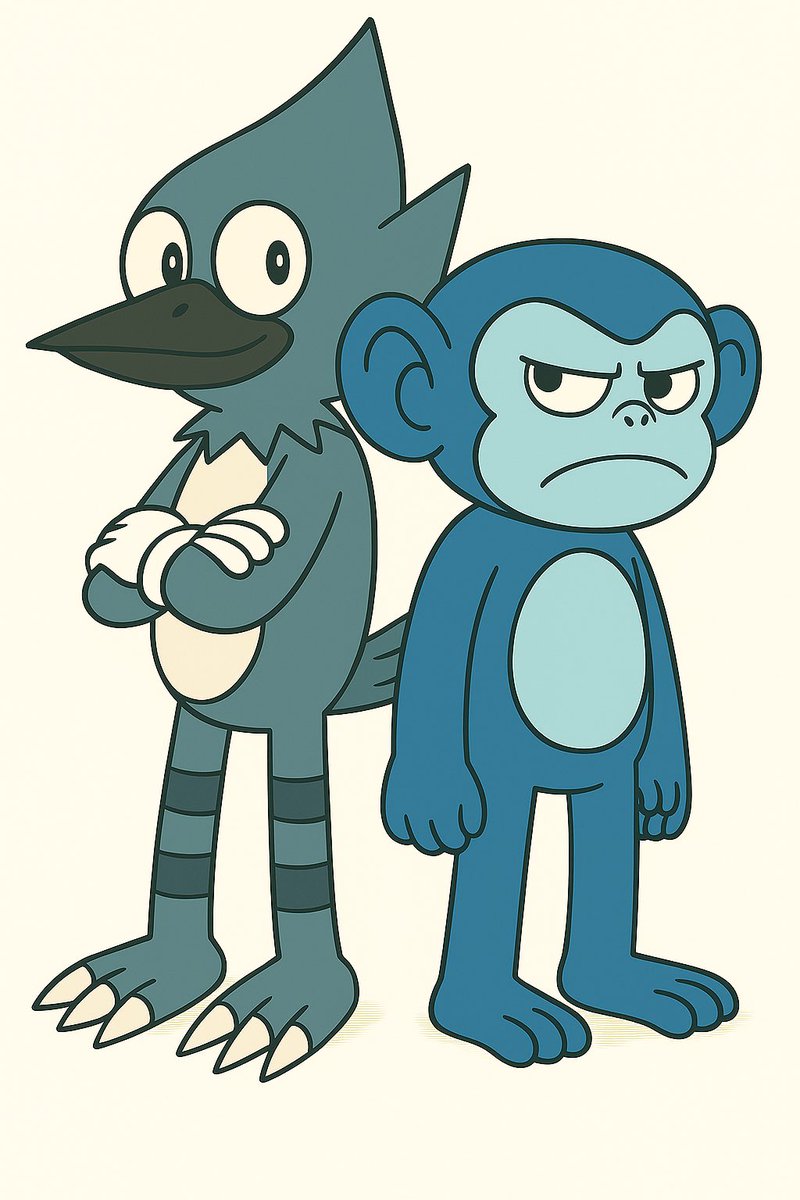 ToyClub_GG's tweet photo. Back to back #cartoonart #cartooncharacter  #dailysketch #web3 #aiart #crypto #blockchain https://t.co/r3oZ4RL1rr