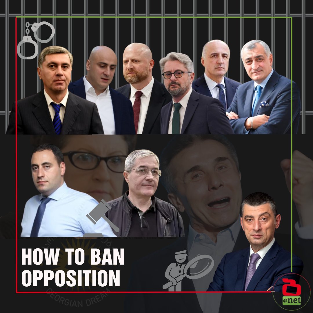 αααα£αααααα β’ Batumelebi.ge (@batumelebi_ge) on Twitter photo π₯HOW TO BAN OPPOSITION - #RepressionInGeorgia
Police have arrested two opposition leaders from the <a href="/LeloForGeorgia/">Lelo For Georgia</a> - <a href="/badri_japaridze/">Badri Japaridze</a> and <a href="/M_Khazaradze/">Mamuka Khazaradze</a>. Both were sentenced to eight months in prison for failing to appear before the so-called βTsulukiani Commission.β
Today, π₯HOW TO BAN OPPOSITION - #RepressionInGeorgia
Police have arrested two opposition leaders from the <a href="/LeloForGeorgia/">Lelo For Georgia</a> - <a href="/badri_japaridze/">Badri Japaridze</a> and <a href="/M_Khazaradze/">Mamuka Khazaradze</a>. Both were sentenced to eight months in prison for failing to appear before the so-called βTsulukiani Commission.β
Today,