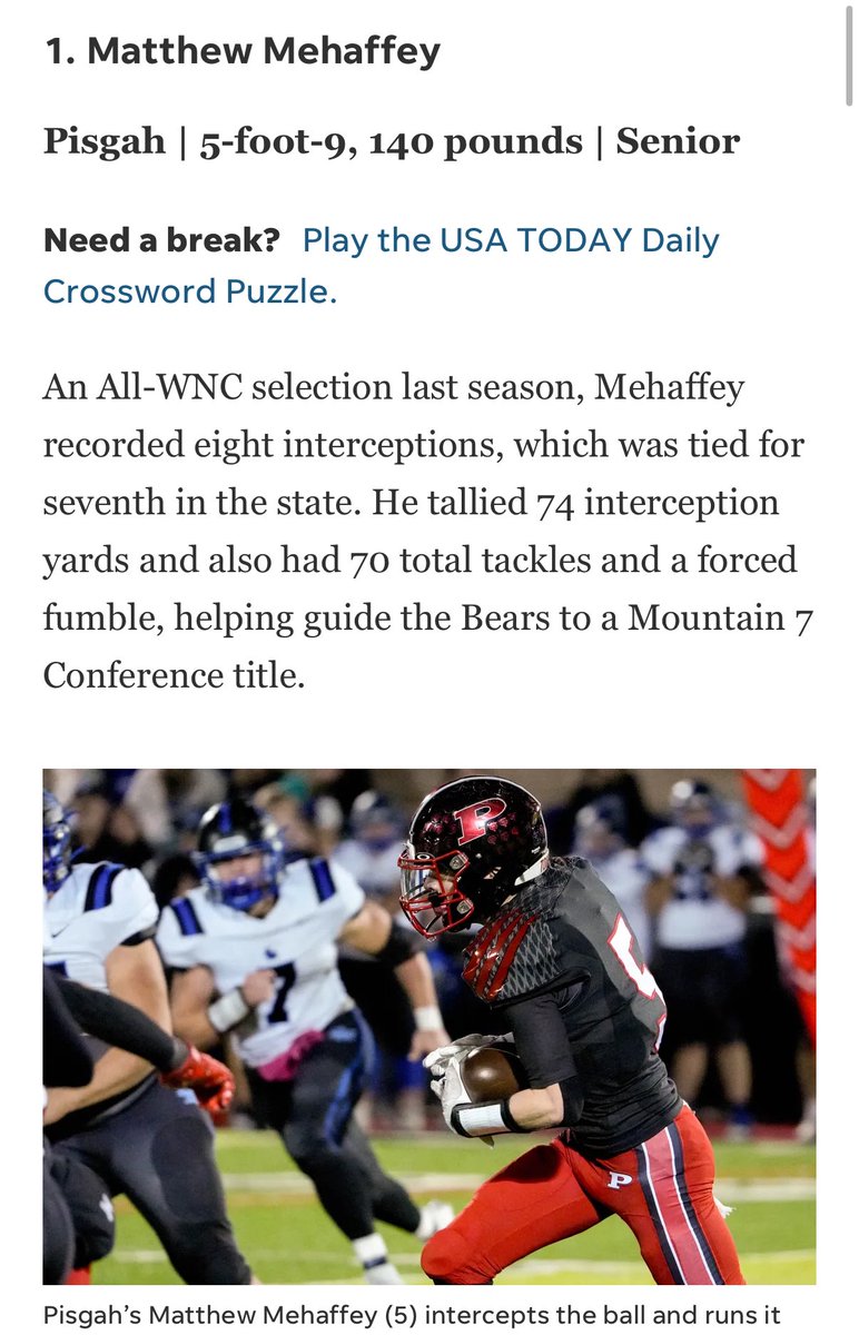 Matthew Mehaffey (@mattmehaffey5) on Twitter photo Blessed to be named pre season number 1 DB in WNC <a href="/jhannah81/">JACOB HANNAH</a> <a href="/AthleticsPisgah/">Pisgah Athletics</a> <a href="/rbrindley0526/">Ricky Brindley</a> Blessed to be named pre season number 1 DB in WNC <a href="/jhannah81/">JACOB HANNAH</a> <a href="/AthleticsPisgah/">Pisgah Athletics</a> <a href="/rbrindley0526/">Ricky Brindley</a>