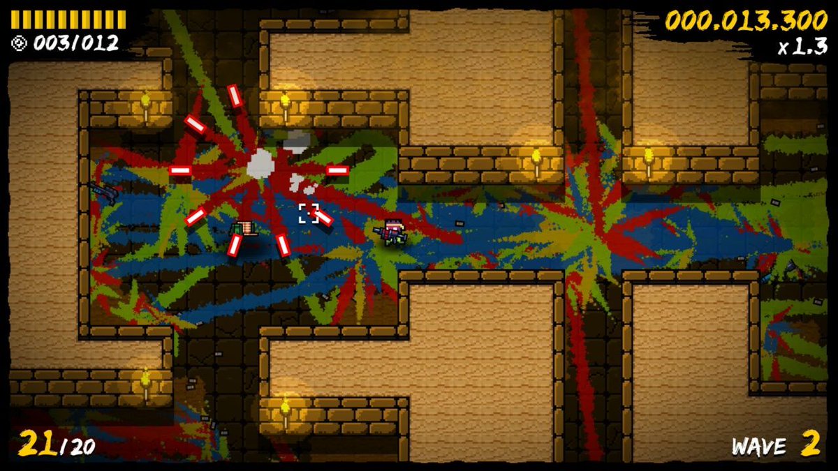 We're happy to announce that Dungeons of Paint will be released this Friday (June 27th) on #PS4/#PS5, #Switch, and #Xbox!

A classic-style top-down shooter inspired by paintball!

🎨 Check more info here: ratalaika.games/u/ahrHZ