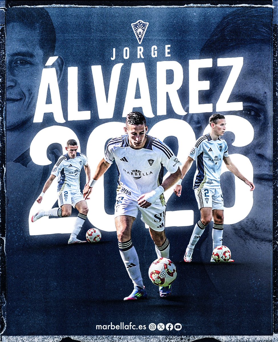 ✨️ 𝗥𝗘𝗡𝗢𝗩𝗔𝗖𝗜𝗢́𝗡: 𝗝𝗢𝗥𝗚𝗘 𝗔́𝗟𝗩𝗔𝗥𝗘𝗭 2️⃣0️⃣2️⃣6️⃣

marbellafc.es/renovacion-jor…