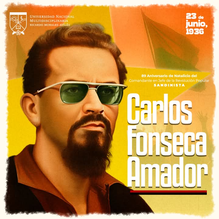OrlandoBlancoGa's tweet photo. 🇳🇮❤️🖤 Hoy conmemoramos el 86 aniversario de natalicio del Padre de la Revolución Popular Sandinista, Comandante Carlos Fonseca Amador.

#CarlosDisparandoAuroras #Nicaragua #Masaya #23DeJunio https://t.co/sHNRoj7UXr