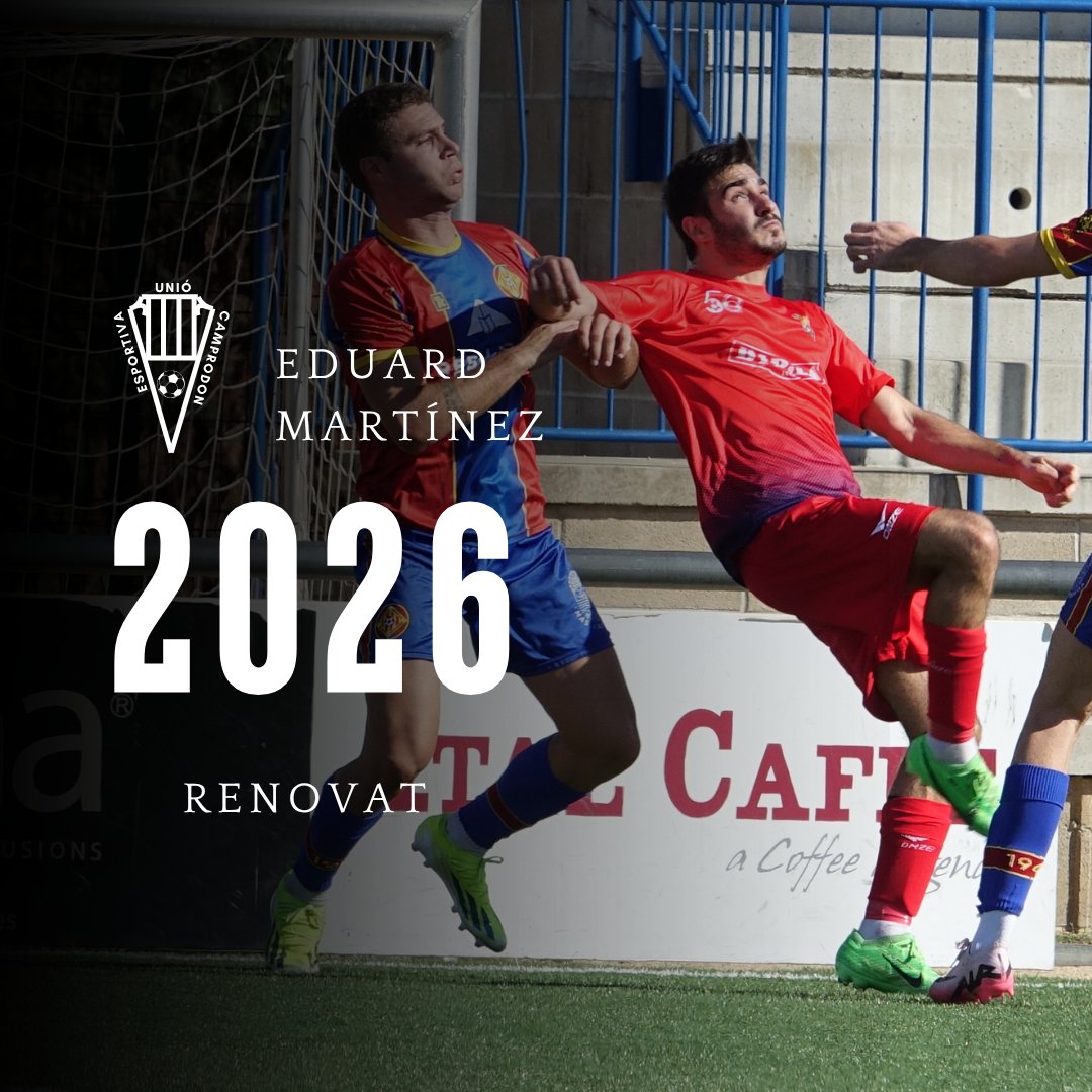 🔴📝RENOVAT 

🤝Eduard Martínez continuarà amb la UE Camprodon la temporada 2025-26.

#EndavantSempreEndavant
