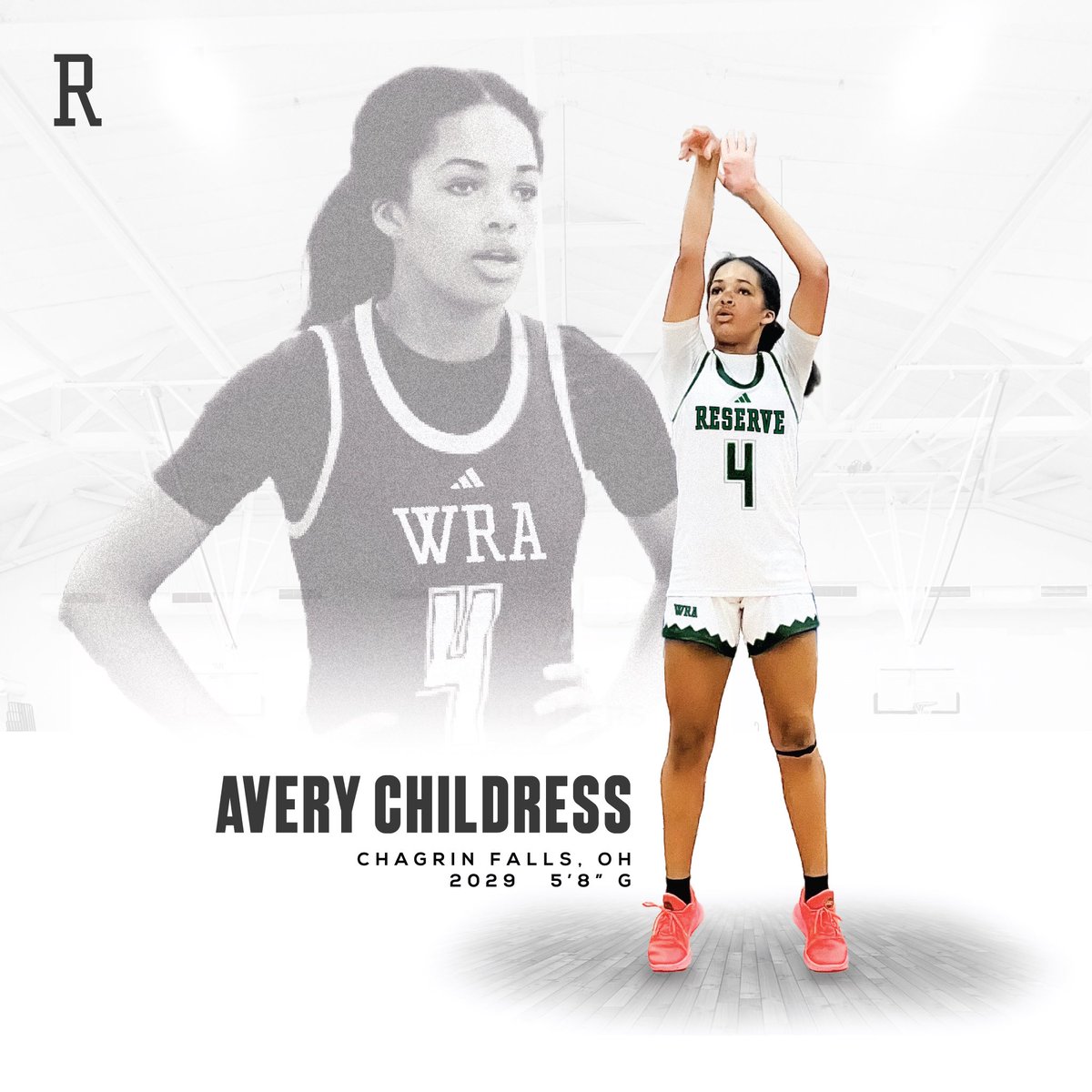 Welcome to WRA, Avery Childress ‘29!🤩

Avery is a 5’8” G and is one of the top rising freshmen in Ohio. Her athleticism and ability to get to the basket along with her range from 3 make her a tough matchup for anyone. We are so excited to welcome her and her family to Reserve!