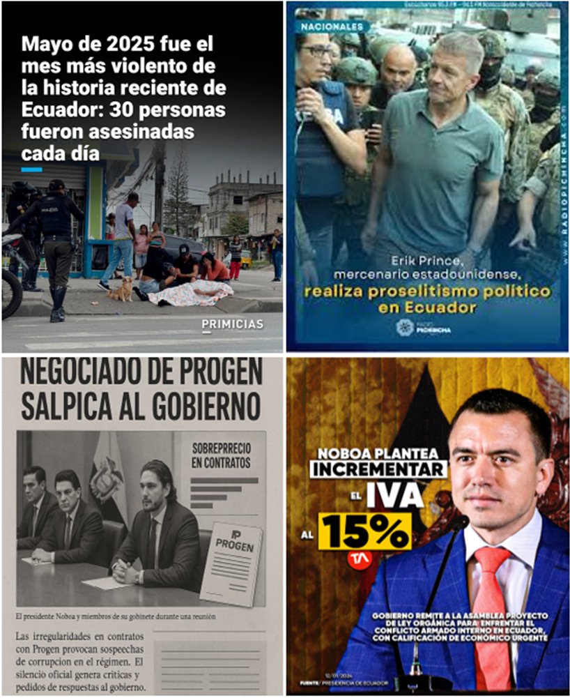 Si a Jorge Glas lo están enjuiciando por la reconstrucción Manabí, entonces a Noboa ya lo podemos enjuiciar por todos estos casos que han sido una estafa.

Solo digo compañeritos, xq el poder NO tiene nombramiento.