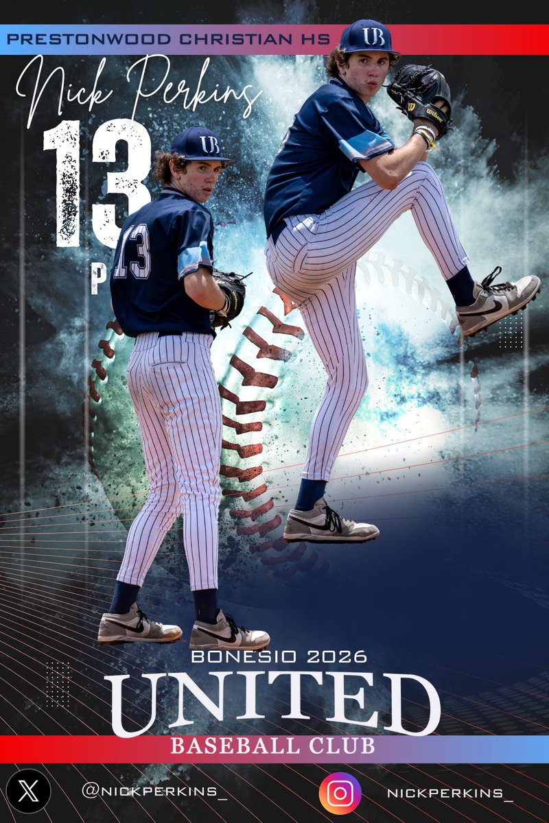 D-Bat United 17u - United Baseball Club 2026 (@dbatunited2026) on Twitter photo UBC-Bonesio “Player Spotlight”
🧢 Nick Perkins <a href="/nickperkins_/">nick perkins</a>
⚾️ LHP
🎓 Prestonwood Christian Academy - 3.75
? ⚾️ Defines as a BB Player his whole life!
❤️⚾️ Closing State Semi Final ‘25 - PCA
🏆 All tourney-TAPPS D1
🏟️ Dallas College-Eastfield
<a href="/UnitedBC_USA/">United Baseball Club</a>
<a href="/rlbonesio/">Ryan Bonesio</a> UBC-Bonesio “Player Spotlight”
🧢 Nick Perkins <a href="/nickperkins_/">nick perkins</a>
⚾️ LHP
🎓 Prestonwood Christian Academy - 3.75
? ⚾️ Defines as a BB Player his whole life!
❤️⚾️ Closing State Semi Final ‘25 - PCA
🏆 All tourney-TAPPS D1
🏟️ Dallas College-Eastfield
<a href="/UnitedBC_USA/">United Baseball Club</a>
<a href="/rlbonesio/">Ryan Bonesio</a>
