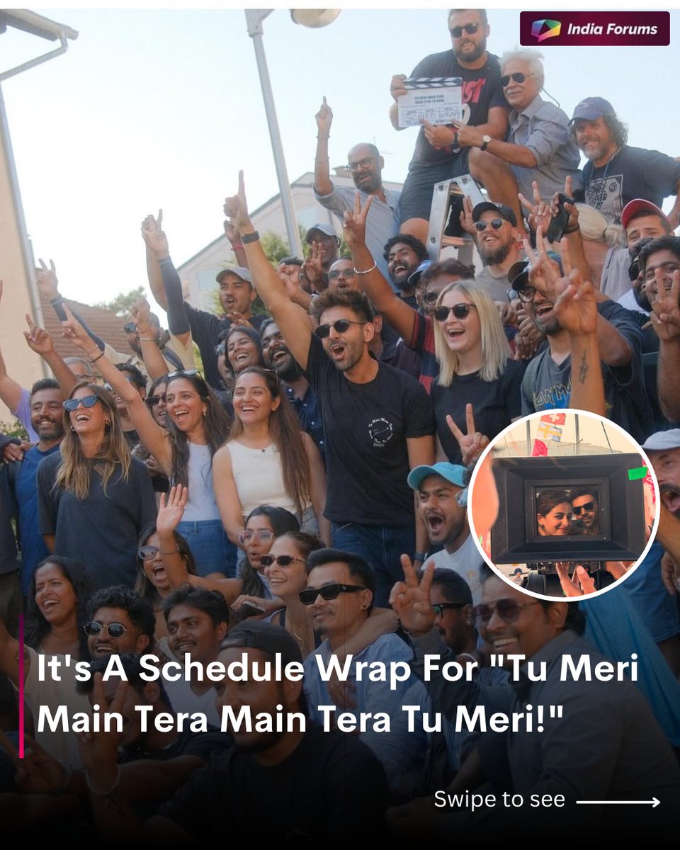 indiaforums's tweet photo. Kartik Aaryan: "Ganpati Bappa Morya and It's a Schedule Wrap For Tu Meri Main Tera Main Tera Tu Meri!🤩"
.
.
#kartikaaryan #ananyapanday #tumerimainteramainteratumeri #schedulewrap #ganpatibappamorya #bollywood #if #indiaforums https://t.co/BWoQ40WeOh