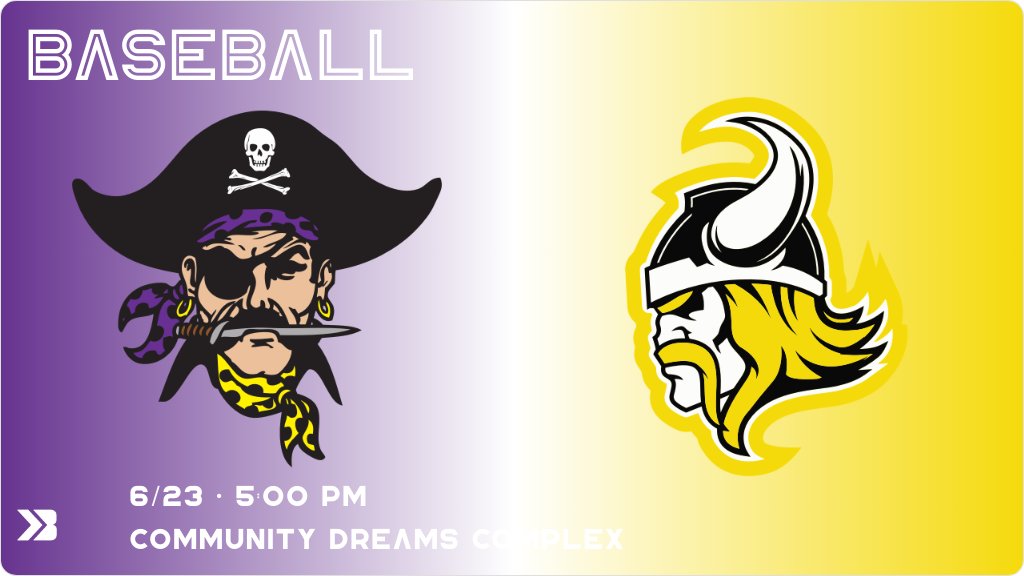 Baseball (Varsity) Game Day! - Check out the event preview for the The Edgewood-Colesburg Vikings vs The Alburnett Pirates. It starts at 5:00 PM and is at Community Dreams Field Baseball Diamond. gobound.com/ia/ihsaa/baseb…