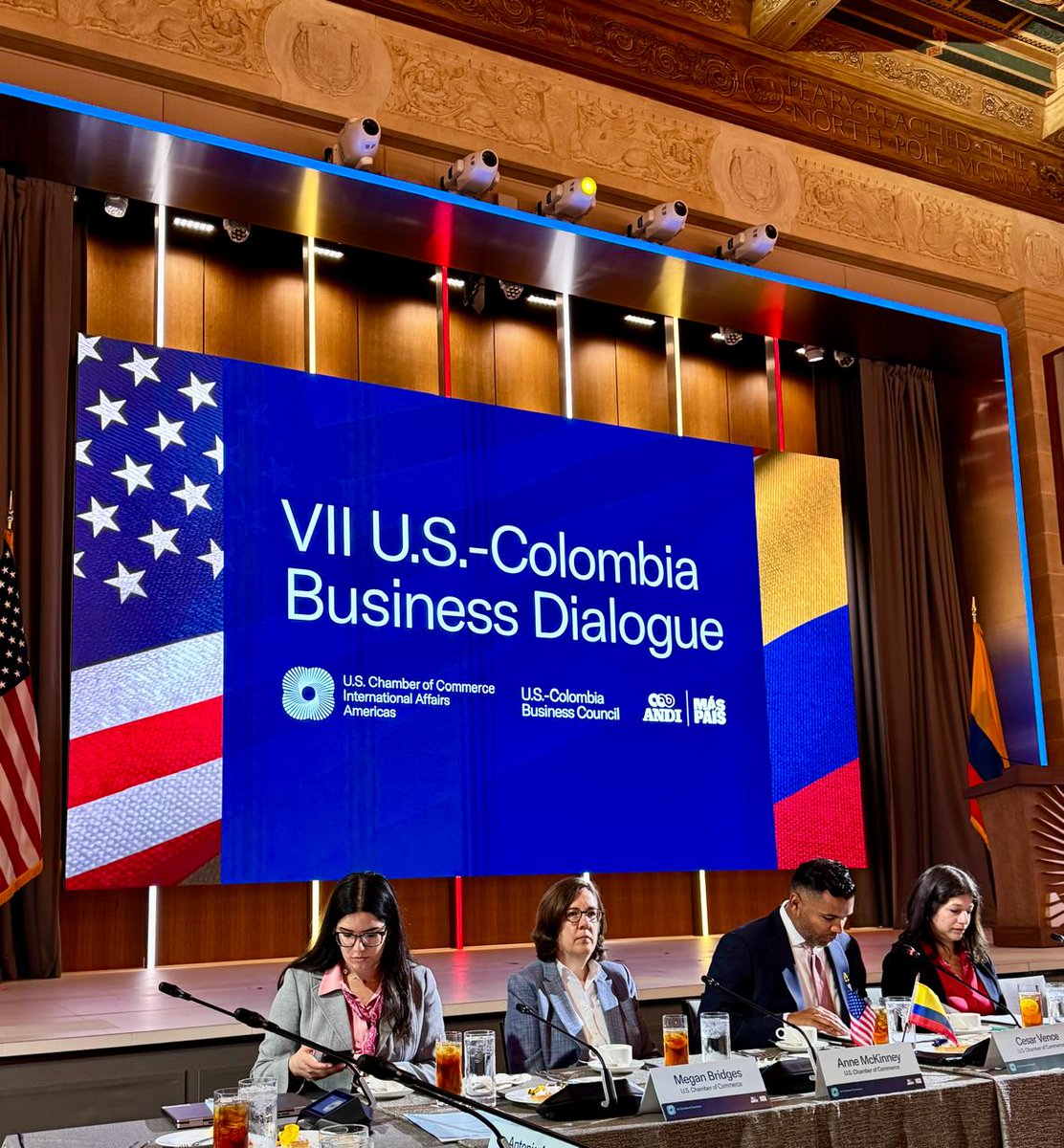 Ma Claudia Lacouture (@mclacouture) on Twitter photo Desde #Washington iniciamos las reuniones del <a href="/USCOLBC/">U.S. - Colombia Business Council (USCBC)</a> con representantes del gobierno de Estados Unidos. Un espacio clave para fortalecer los lazos económicos, promover la #inversión y construir una agenda conjunta de #crecimiento.
From Washington, we begin the U.S.-Colombia Desde #Washington iniciamos las reuniones del <a href="/USCOLBC/">U.S. - Colombia Business Council (USCBC)</a> con representantes del gobierno de Estados Unidos. Un espacio clave para fortalecer los lazos económicos, promover la #inversión y construir una agenda conjunta de #crecimiento.
From Washington, we begin the U.S.-Colombia