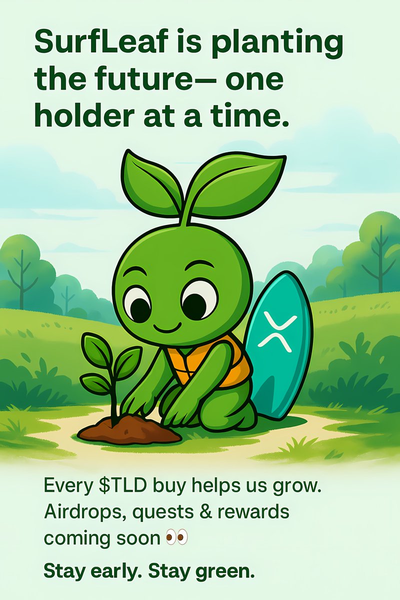 TideLeafToken's tweet photo. SurfLeaf isn’t just planting seeds…
He’s planting hope 🌱
Every $TLD holder becomes a guardian of green.
Let’s build a better tomorrow — one block at a time.
🧠 Dive into the mission in our TG:
 https://t.co/iWw2ZHEAoU https://t.co/2POMsCBurA
