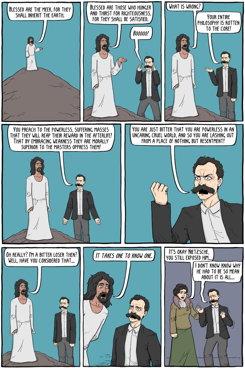 existentialcoms's tweet image. Nietzsche vs Jesus
existentialcomics.com/comic/608
