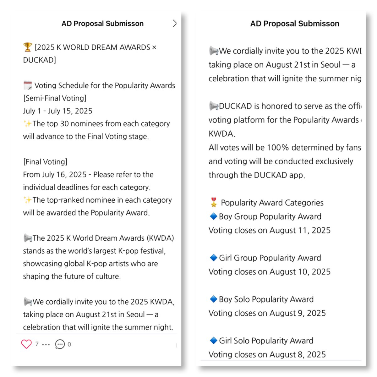 Jho_amity's tweet image. BINI is nominated for Girl Group Popularity Award in 2025 K-WORLD DREAM AWARDS 🙌

Semi-Final Voting will start on July 1-15. 

The winner in the final voting will be invited on the award show in Seoul, Korea to receive the award. 

(See the photos below for more details about…