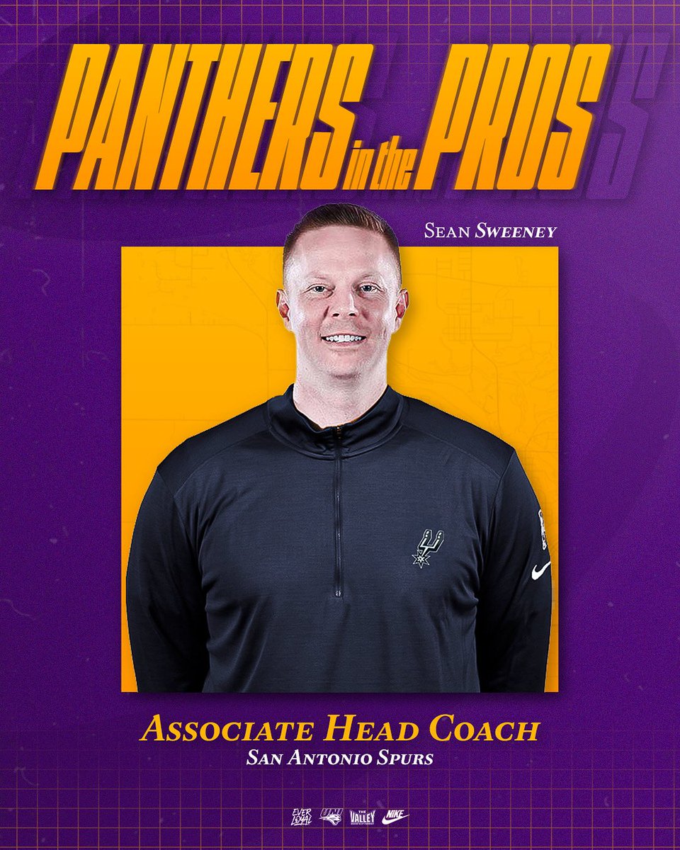 UNI Basketball (@unimbb) on Twitter photo San Antonio Bound โคต๏ธ
Congrats to former Panther video coordinator, Sean Sweeney, on being hired as the associate head coach for the <a href="/spurs/">San Antonio Spurs</a>!
#EverLoyal | #1UNI | #Family San Antonio Bound โคต๏ธ
Congrats to former Panther video coordinator, Sean Sweeney, on being hired as the associate head coach for the <a href="/spurs/">San Antonio Spurs</a>!
#EverLoyal | #1UNI | #Family