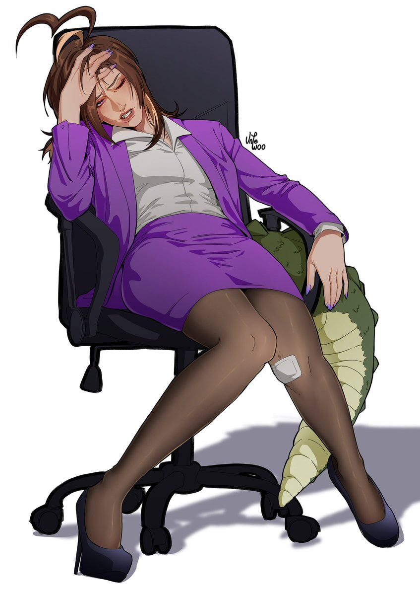 I rarely draw my sona so here stressed and tired me  because i feel like this heh
#sona #oc