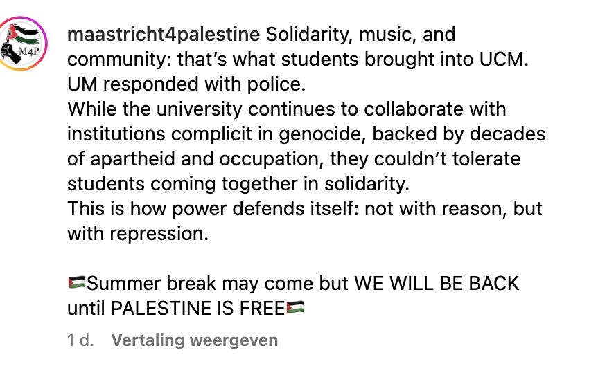 Volgens de actievoerders is er genocide maar er is wel een summer break mensen.