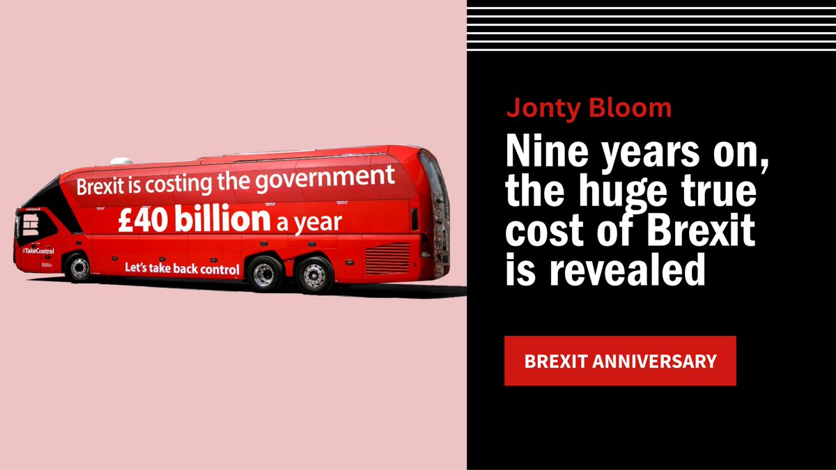 The New European: UK’s fastest growing media title (@theneweuropean) on Twitter photo "Brexit has cost every person in the country £4,000 a year and the government £40 billion a year in taxes."
✏️<a href="/JontyBloombiz/">Jonty Bloom</a>
thenewworld.co.uk/jonty-bloom-ni… "Brexit has cost every person in the country £4,000 a year and the government £40 billion a year in taxes."
✏️<a href="/JontyBloombiz/">Jonty Bloom</a>
thenewworld.co.uk/jonty-bloom-ni…