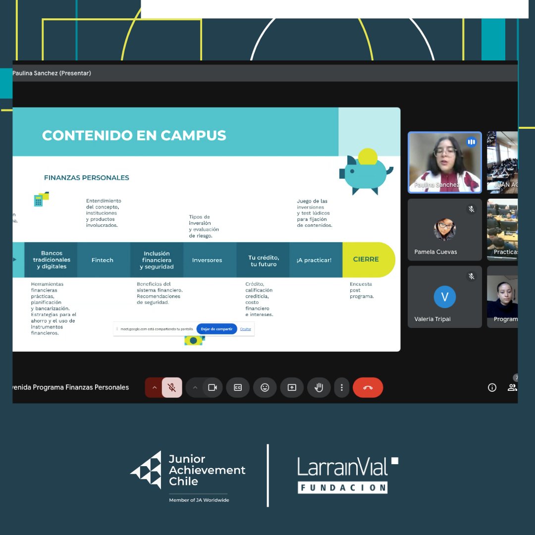 JA_Chile's tweet photo. ¿Cómo esperamos que los jóvenes tomen buenas decisiones financieras si nunca les enseñamos a hacerlo? Con “Despega con tus Finanzas”, más de 350 estudiantes del norte de Chile hoy aprenden a cuidar su futuro.Las empresas pueden ser parte del cambio. ¿Te sumas?#EducaciónFinanciera https://t.co/08rNWWyrDb