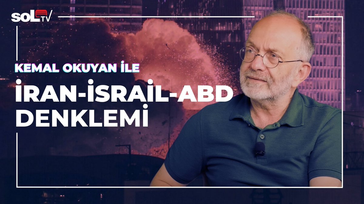 TKP Genel Sekreteri Kemal Okuyan Ortadoğu'daki durumu ve İsrail ile ABD'nin İran'a saldırılarını değerlendirdi. 

Bu akşam 22.00’de soL TV’de ⤵️

youtu.be/Zh9kCtphISY