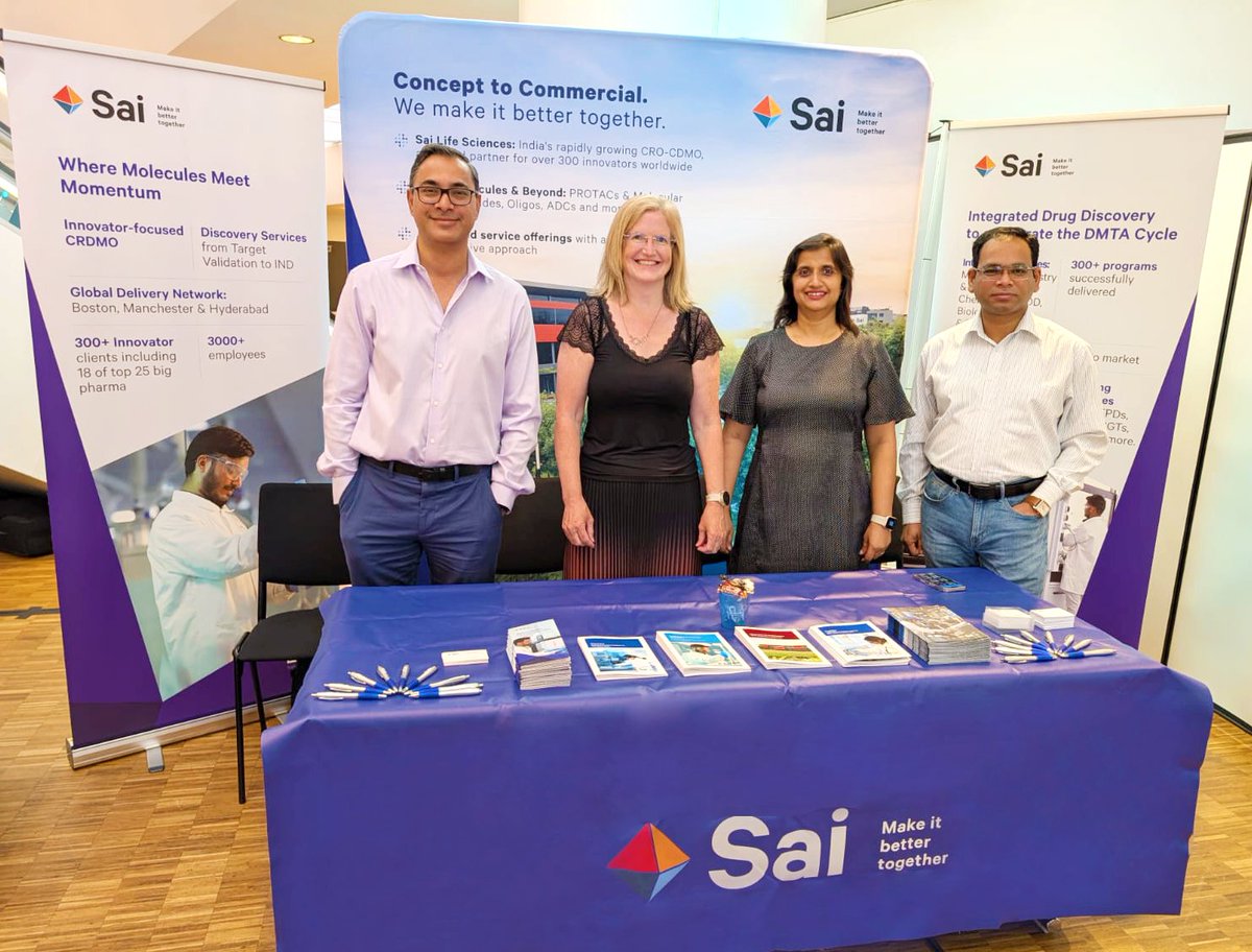 Our team comprising Maneesh Pingle, Victoria Steadman, Veena Madappa and Nikhil Jain is attending Discovery &amp; Development Europe 2025.

If you’re attending, we’d be glad to connect.

#sailifesciences #makeitbettertogether #drugdiscovery #DDE #DiscoveryandDevelopmentEurope2025