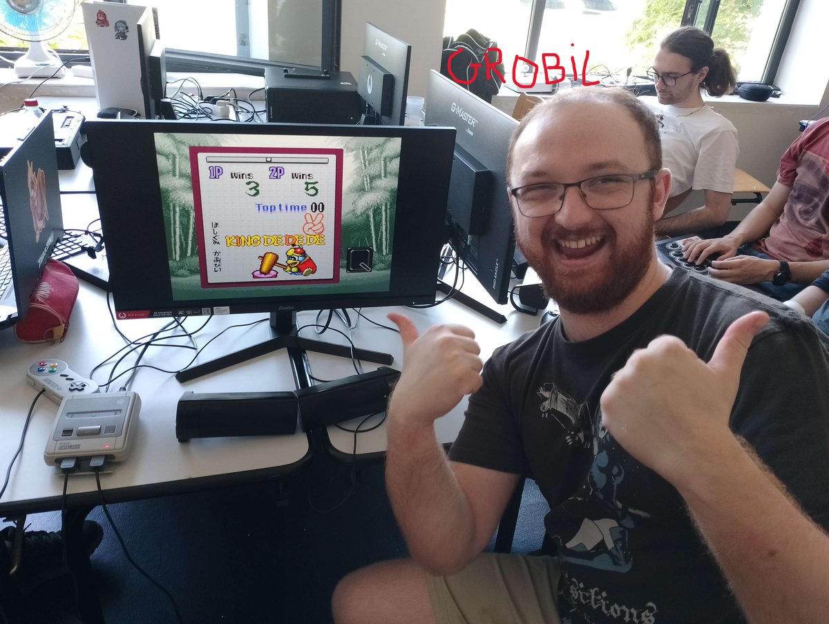 Beat by 44 (@beatby44) on Twitter photo Bravo à Terry qui a remporté le tournoi Samurai Kirby du 22/06 à la MDQ
🥇 Terry
🥈 <a href="/Nairolf_44/">Nairolf</a>
🥉 <a href="/GwenRoc/">Gwen Roc</a>
4⃣ <a href="/TankkOne/">Erwan</a>
5⃣ Aupak
6⃣ <a href="/Brieuk_R/">Yourself | BB44</a>
7⃣ <a href="/MGrobil/">Meta Grobil</a>
8⃣ <a href="/TheyNay_/">RQM | TheyNay</a>
GGs à tous les participants
Bracket complet challonge.com/qmmgicdf
1/2 Bravo à Terry qui a remporté le tournoi Samurai Kirby du 22/06 à la MDQ
🥇 Terry
🥈 <a href="/Nairolf_44/">Nairolf</a>
🥉 <a href="/GwenRoc/">Gwen Roc</a>
4⃣ <a href="/TankkOne/">Erwan</a>
5⃣ Aupak
6⃣ <a href="/Brieuk_R/">Yourself | BB44</a>
7⃣ <a href="/MGrobil/">Meta Grobil</a>
8⃣ <a href="/TheyNay_/">RQM | TheyNay</a>
GGs à tous les participants
Bracket complet challonge.com/qmmgicdf
1/2