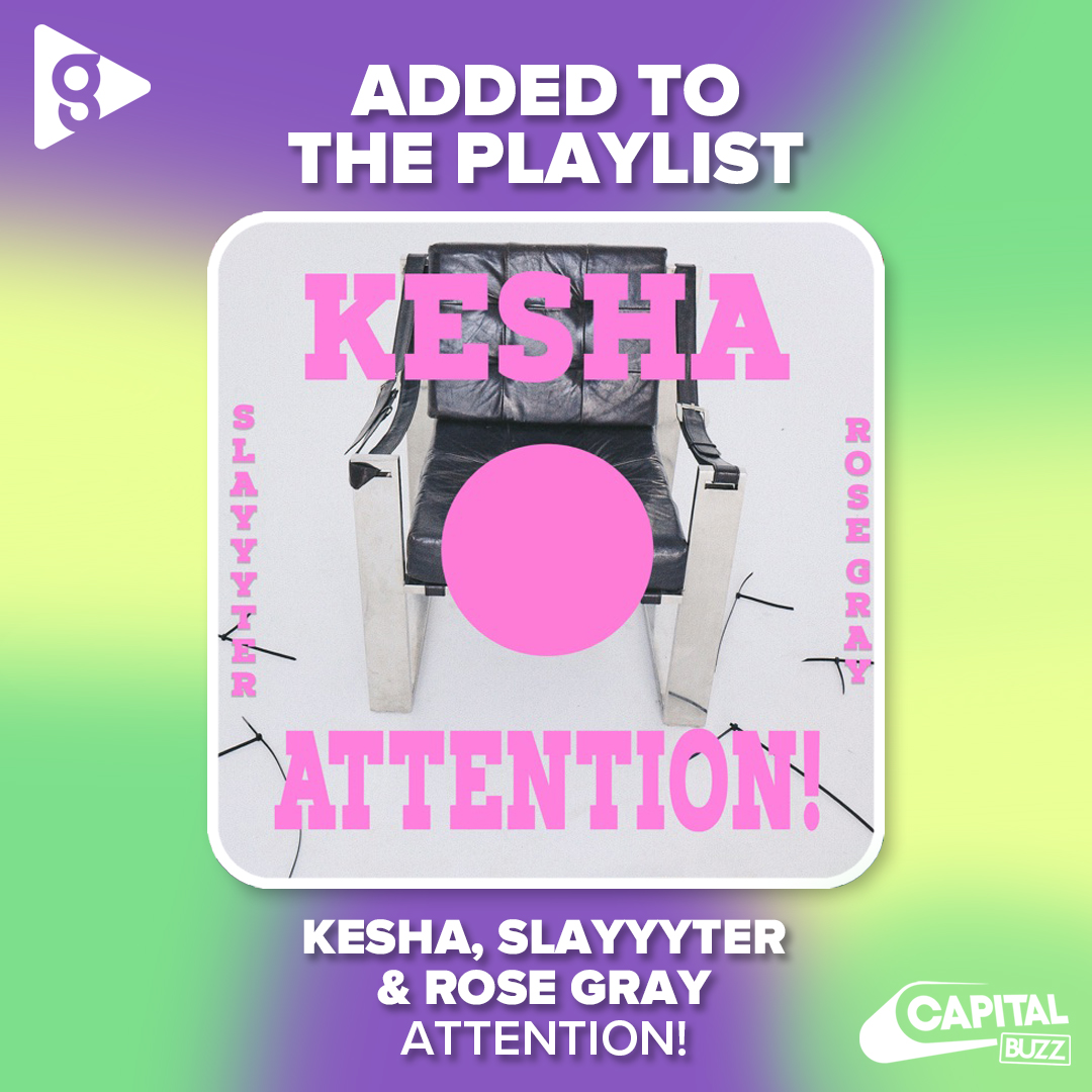 Capital Buzz (@capital_buzzz) on Twitter photo Name a more iconic trio. I'll wait... 🚨💅
'ATTENTION!' by <a href="/KeshaRose/">kesha</a>, <a href="/slayyyter/">$</a> and <a href="/rosegray_/">☆*:. 。Rose Gray 。.:*☆</a> just got added to the <a href="/capital_buzzz/">Capital Buzz</a> playlist.
Head here to listen now ➡️ buff.ly/3Bwtpxp Name a more iconic trio. I'll wait... 🚨💅
'ATTENTION!' by <a href="/KeshaRose/">kesha</a>, <a href="/slayyyter/">$</a> and <a href="/rosegray_/">☆*:. 。Rose Gray 。.:*☆</a> just got added to the <a href="/capital_buzzz/">Capital Buzz</a> playlist.
Head here to listen now ➡️ buff.ly/3Bwtpxp