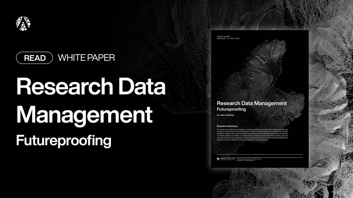 The intrinsic value of data is the cornerstone of research organizations.

Take a deep dive into this Research Data Management white paper to learn more: bit.ly/449I38g 
#datamanagement #research #futureproof