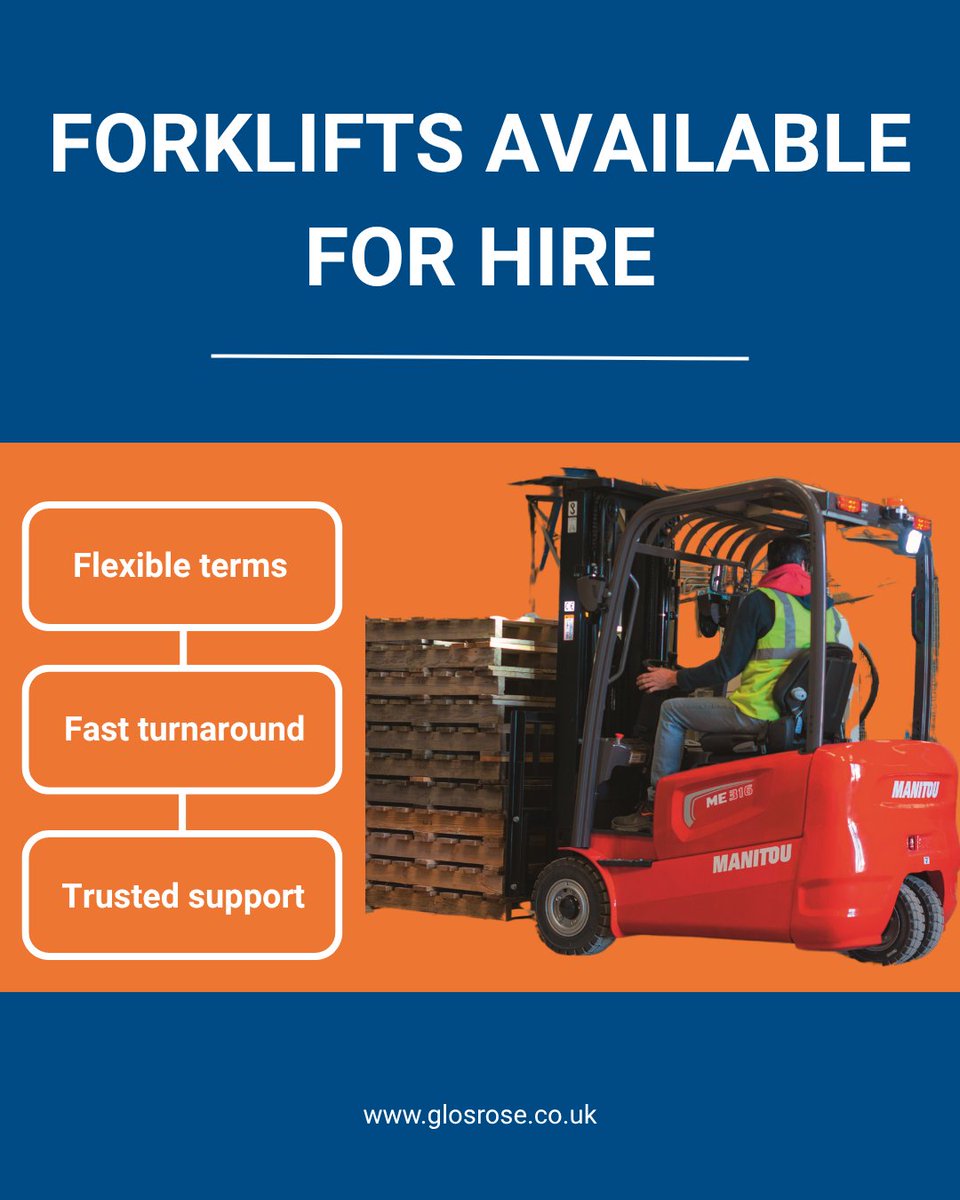 Need a reliable forklift for your next project?

We offer short and long-term hire solutions with flexible terms, fast turnaround, and trusted after-hire support.

Find the right machine for the job: ow.ly/jNCF50W3tgw

#ForkliftHire #EquipmentRental #MaterialHandling