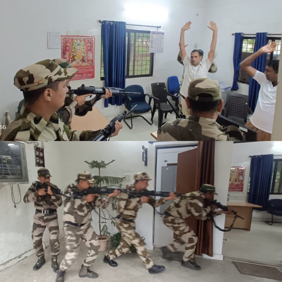 CISFCentral's tweet photo. 🚨 #CISF Unit GSTPP Gadarwara conducted a #mockdrill simulating a terrorist attack & hostage situation. The exercise tested alertness, response & coordination to ensure the highest level of security & preparedness.
#Security #Vigilance
#preparedness #PreparedtoProtect
@CISFHQrs https://t.co/rWeEWqCJMO