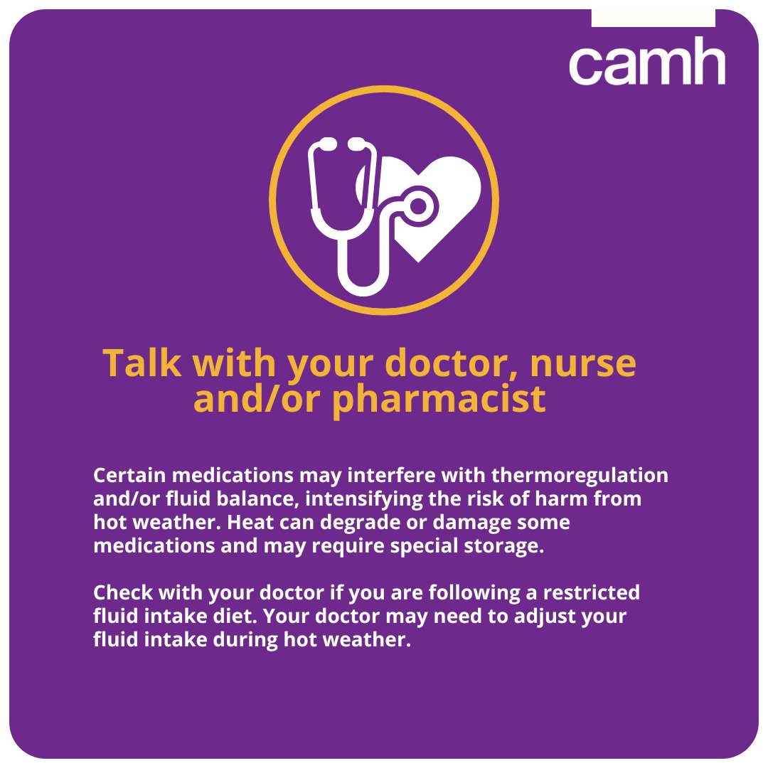 CAMHnews's tweet image. It’s a scorcher out there! 🥵
We know that between the current #heatwave and extreme weather events– the climate crisis is impacting both physical and #mentalhealth.
Here are some ways to keep yourself and loved ones safe during this heatwave.
⬇️MORE:
camh.ca/en/camh-news-a…