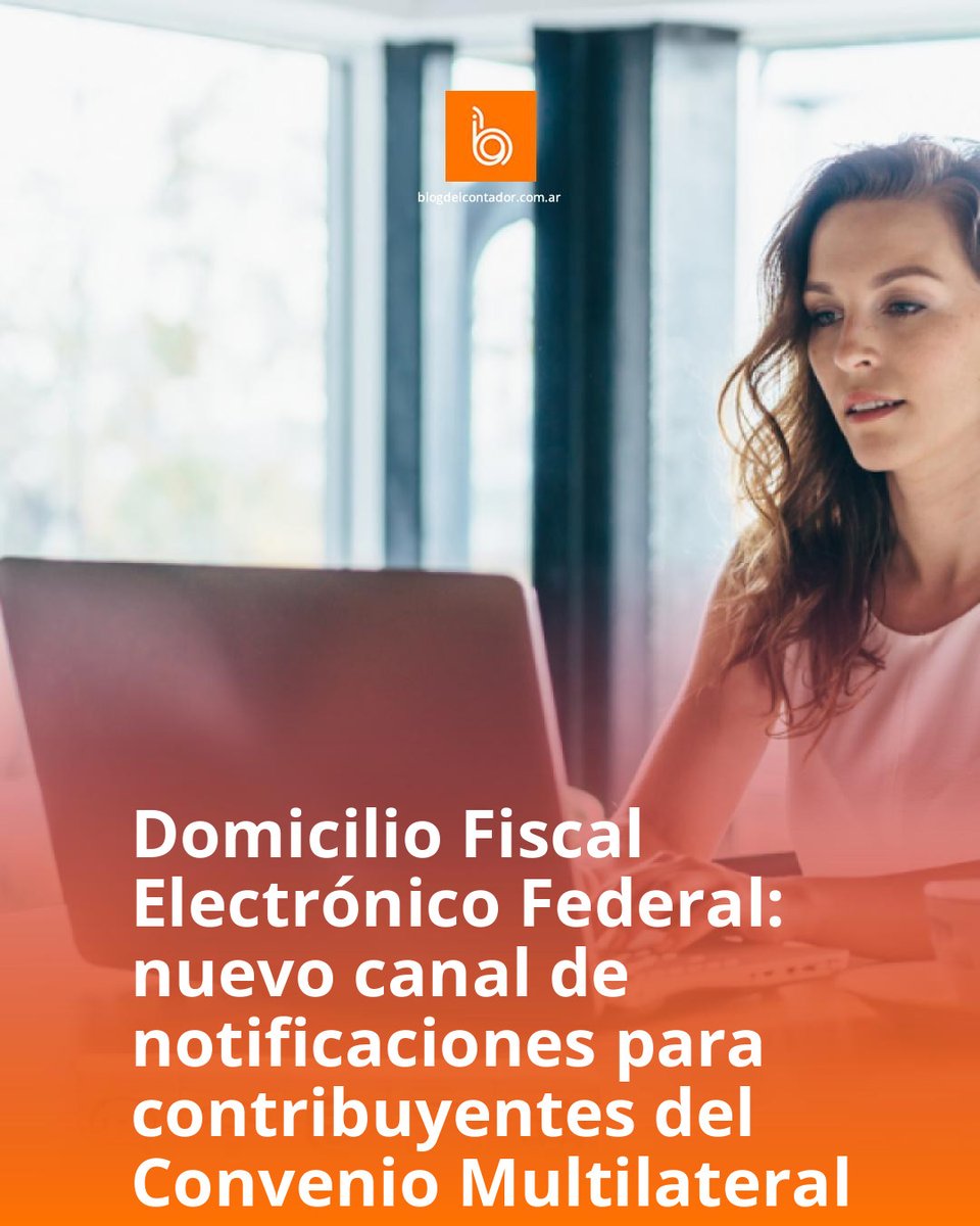 📢 NUEVO DOMICILIO FISCAL ELECTRÓNICO FEDERAL PARA CONTRIBUYENTES DEL CONVENIO MULTILATERAL

💻 El sistema funcionará a través del Portal Federal Tributario, con acceso mediante Clave Fiscal Federal. El alta será automática al incorporarse al régimen.

 blogdelcontador.com.ar/news-45951-dom…