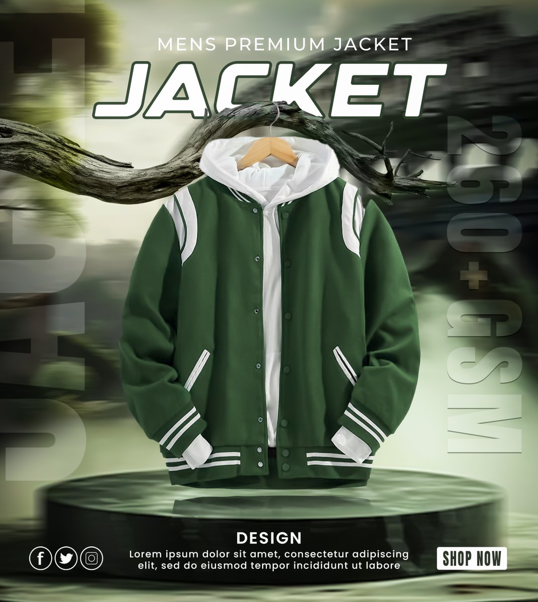 dznrrobi's tweet image. Jacket Design – Where Art Meets Fashion!

Bringing creativity to life with this manipulation jacket design! 

#JacketDesign #PhotoManipulation #GraphicDesign #Streetwear #CreativeFashion