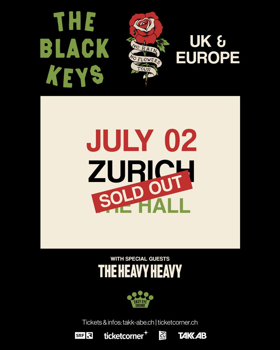 The Heavy Heavy (@theheavyheavyuk) on Twitter photo We're so excited to be joining <a href="/theblackkeys/">The Black Keys</a> once again for their sold out Zurich show next week! We're so excited to be joining <a href="/theblackkeys/">The Black Keys</a> once again for their sold out Zurich show next week!