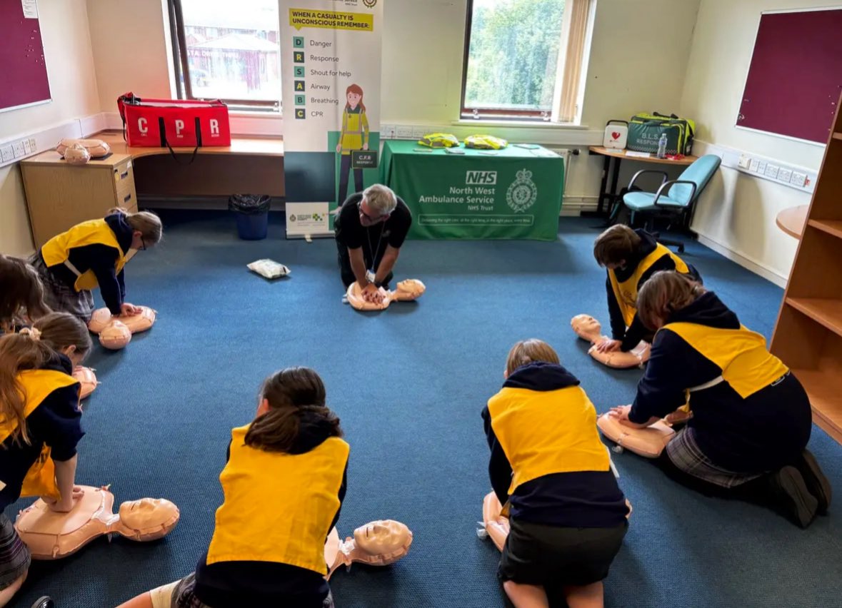 Megan Stephenson (@megzi83) on Twitter photo We are well on the way to deliver CPR awareness to over 500 young adults this week for the Junior Citizen Scheme in Barrow. Great involvement, questions and practical today, all again tomorrow!
<a href="/cumbriapfcc/">cumbriapfcc</a> <a href="/CumbriaFire/">Cumbria Fire & Rescue Service</a> <a href="/Cumbriapolice/">Cumbria Police</a> <a href="/barrowpolice/">Barrow Police</a>
*All photos shared with We are well on the way to deliver CPR awareness to over 500 young adults this week for the Junior Citizen Scheme in Barrow. Great involvement, questions and practical today, all again tomorrow!
<a href="/cumbriapfcc/">cumbriapfcc</a> <a href="/CumbriaFire/">Cumbria Fire & Rescue Service</a> <a href="/Cumbriapolice/">Cumbria Police</a> <a href="/barrowpolice/">Barrow Police</a>
*All photos shared with