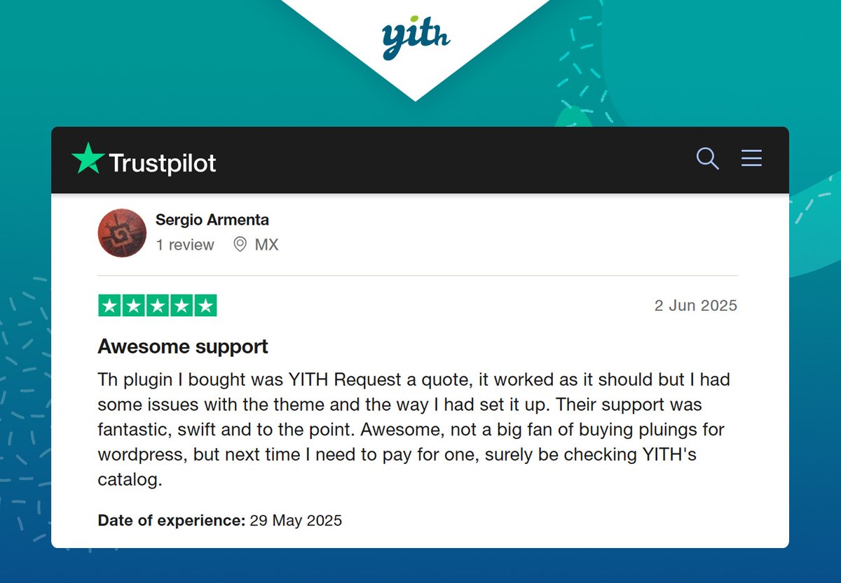 Thank you for sharing you experience! 💚 #yithplugins