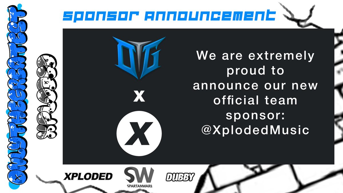 OnlyTheGreatest (@otgesportsie) on Twitter photo We’re extremely proud to announce our brand new OFFICIAL team sponsor!!
Welcome <a href="/xplodedmusic/">Xploded Music</a> to the OTG family! We’re extremely proud to announce our brand new OFFICIAL team sponsor!!
Welcome <a href="/xplodedmusic/">Xploded Music</a> to the OTG family!