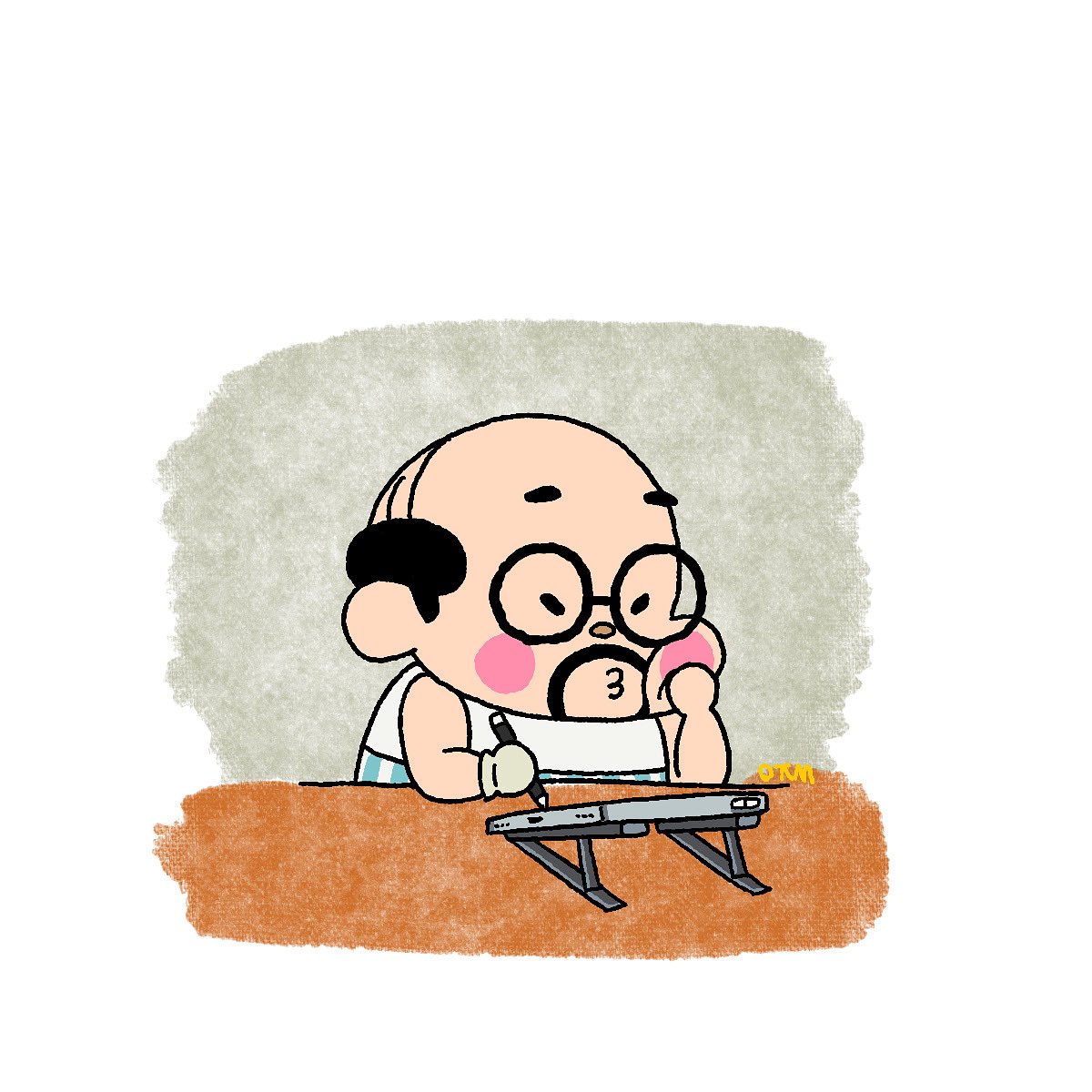 hataeyong's tweet photo. 何を描けばいいかな〜
#おじさん#かわいい#イラスト#イラスト好きと繋がりたい#Cute#Illustration#kawaii#น่ารัก https://t.co/ETT2pPuHQv
