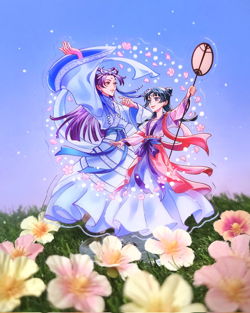 munette's tweet image. Made a spinning standee inspired by the moon fairy ep! 🌕✨️ #ApothecaryDiaries