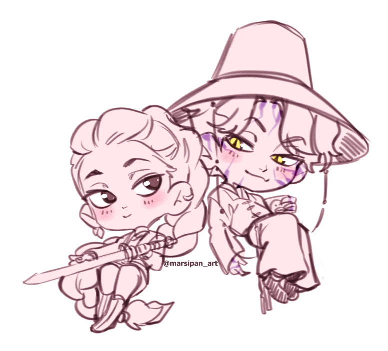 Marsipan_art's tweet photo. kpop demon hunters duos <3 https://t.co/3DhWZEoEE3