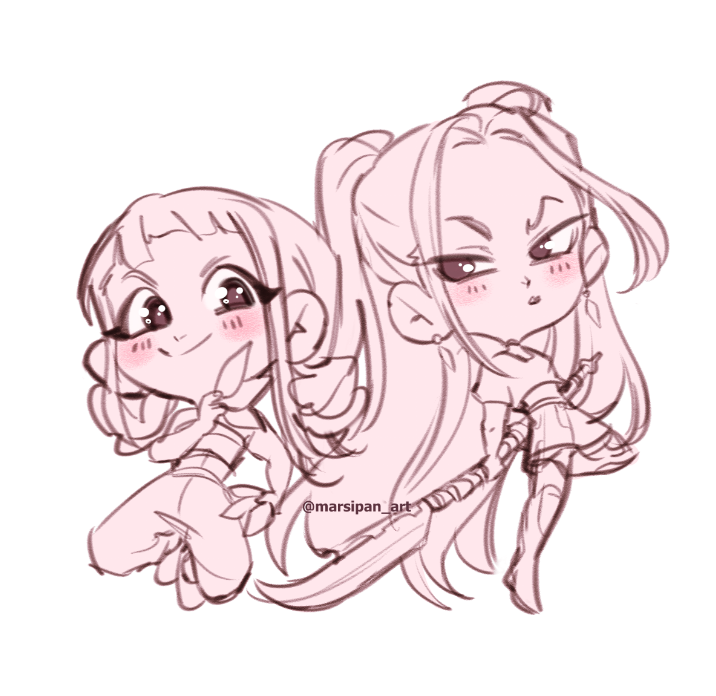Marsipan_art's tweet photo. kpop demon hunters duos <3 https://t.co/3DhWZEoEE3