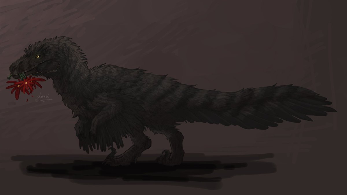 07Liminus's tweet image. Utah raptor for my friend in an art trade.