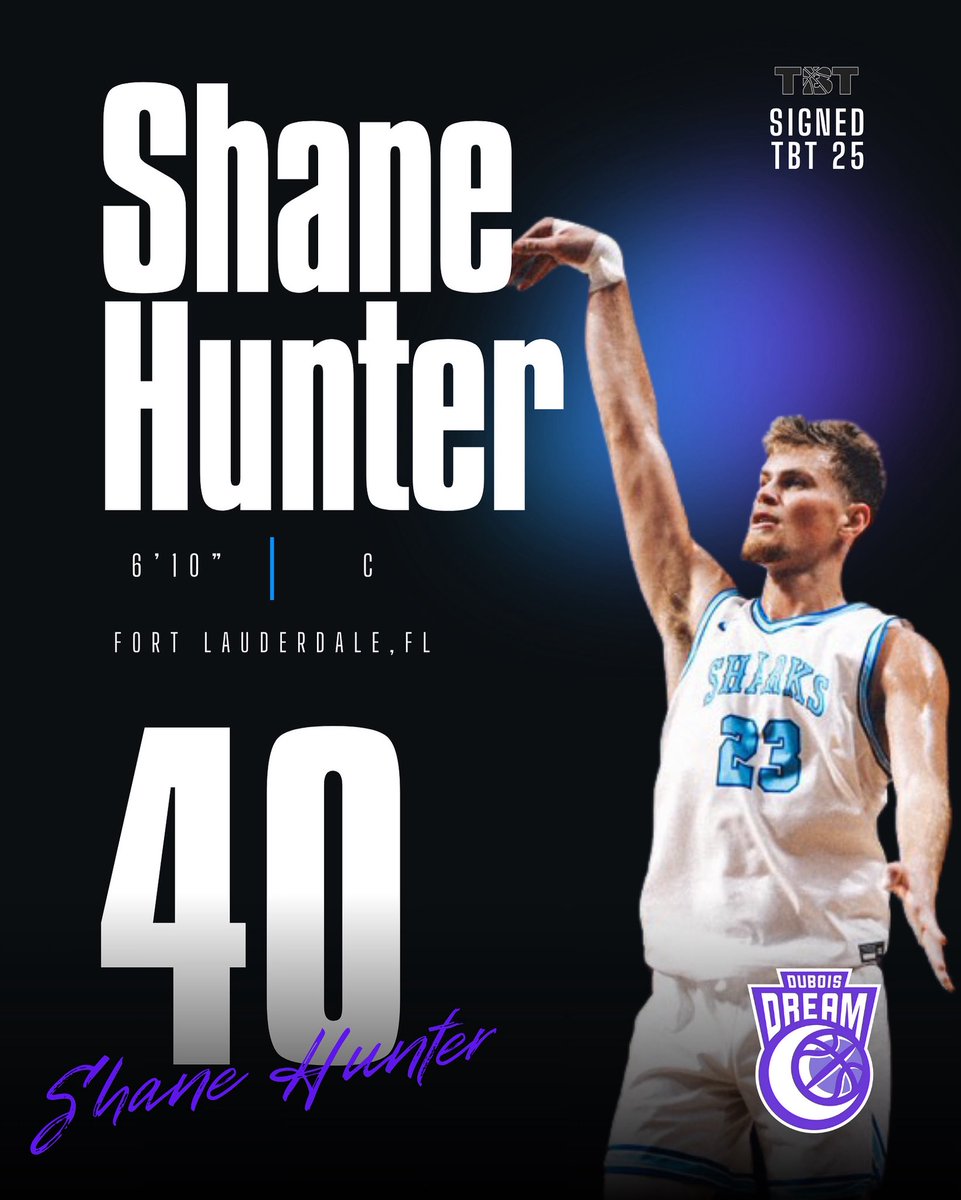 SWEDISH FINALS MVP JOINS DREAM FOR TBT 🏆🏀💜

Please welcome Swedish Finals MVP and All-League First Teamer <a href="/shunter_40/">shane</a> to the Dream for TBT 2025! Come see Shane &amp; the Dream in the Charleston, WV Regional of <a href="/thetournament/">TBT</a> beginning July 18th 👏🏀💜
