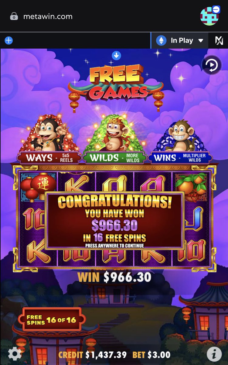 Just won $250 in ETH from the Metawin X giveaway - and turned it into $1,400! 🔥

Huge thanks to <a href="/Meta_Winners/">METAWIN</a> for the opportunity! 🏆🖤

What a ride! 🚀🔥